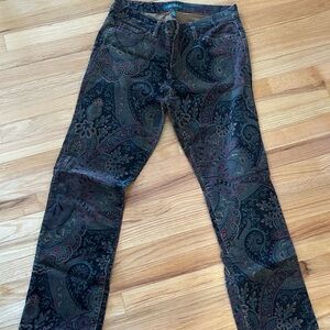 Ralph Lauren Paisley Patterned Jeans